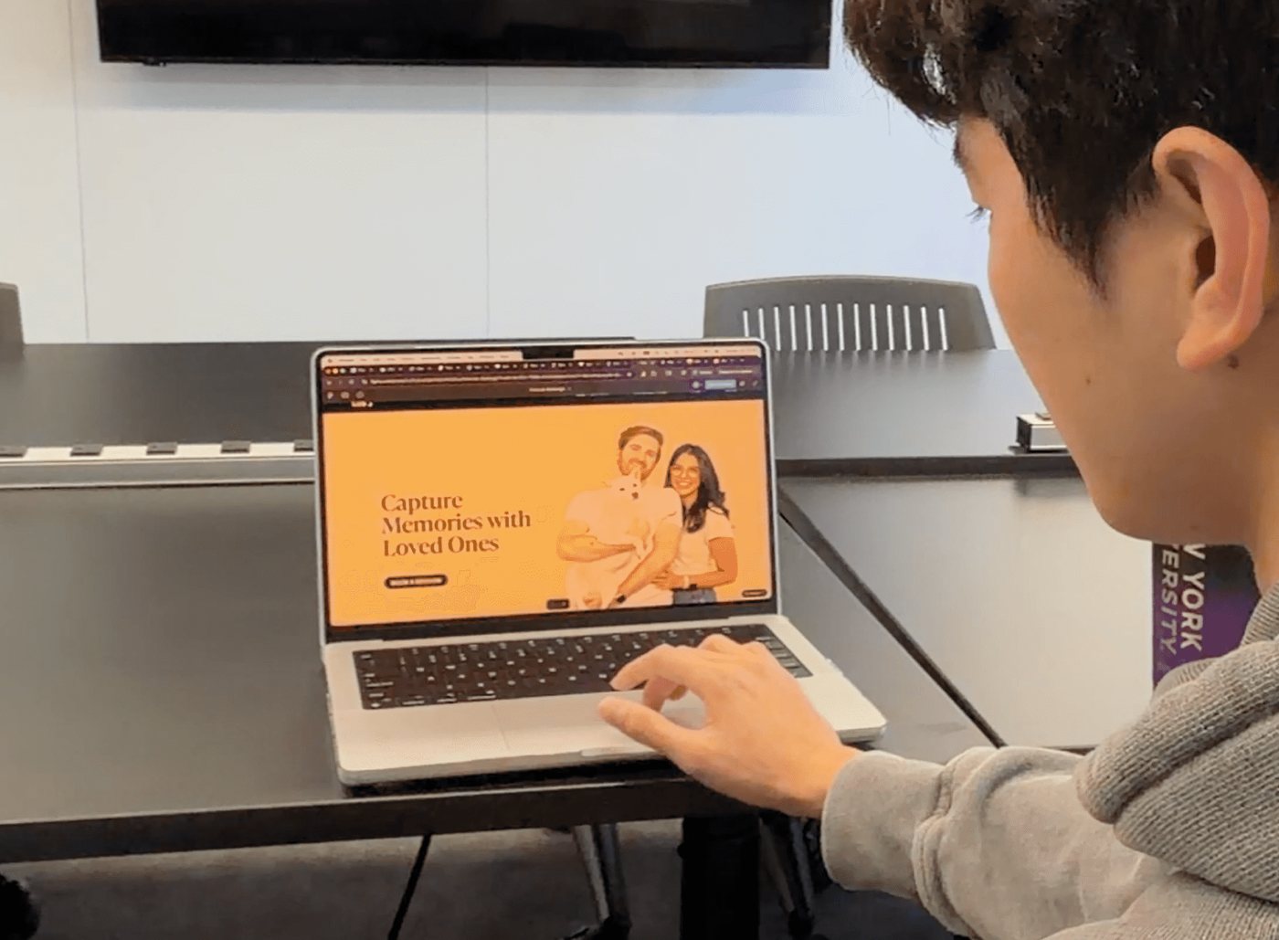 A returning customer working through tasks on the early prototype