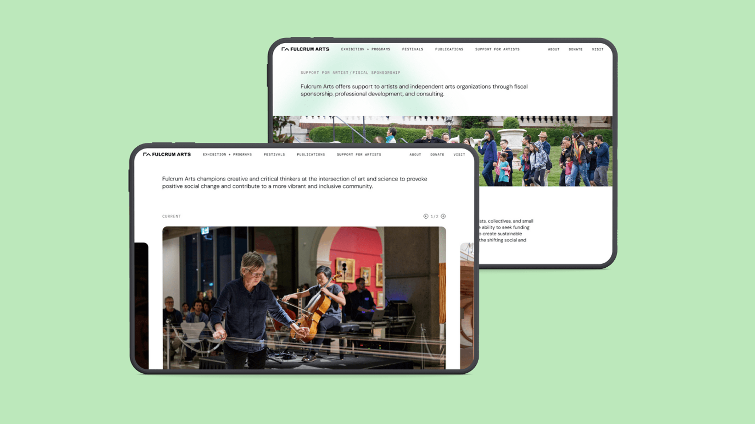 Fulcrum Arts website